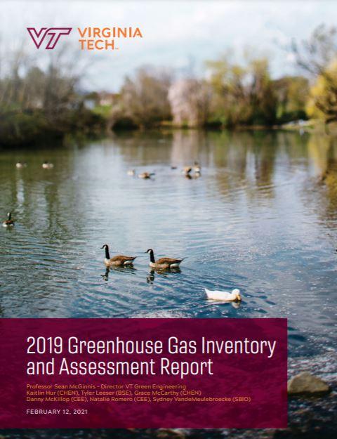 Virginia Tech Greenhouse Gas report cover
